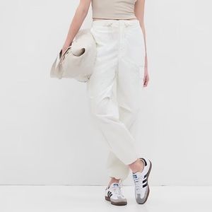 Gap Cargo Parachute Pants (White)